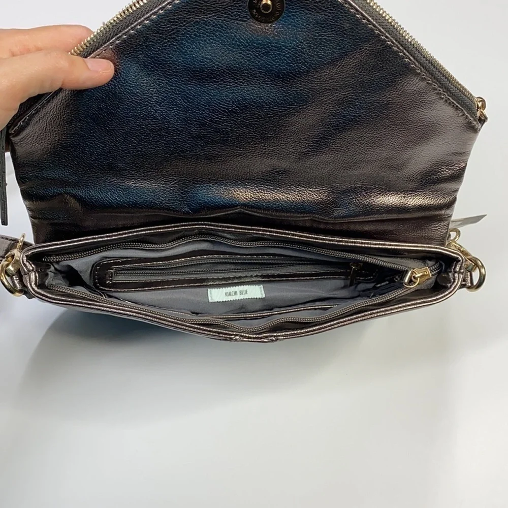 KimChi Blue Silver Crossbody Purse/Bag NWT